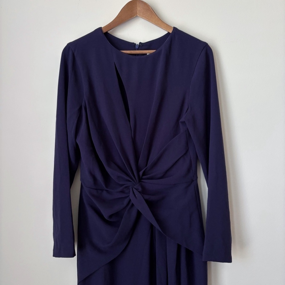 Dress The Population Naomi Twisted Front Maxi Dress Large Boysenberry NEW NWT - Picture 3 of 10